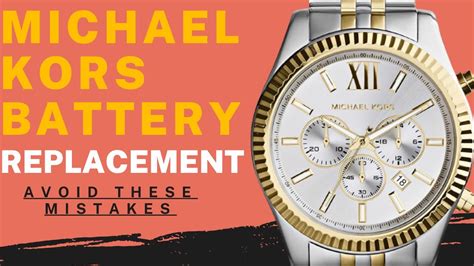 michael kors hybrid watch battery replacement|michael kors battery replacement tool.